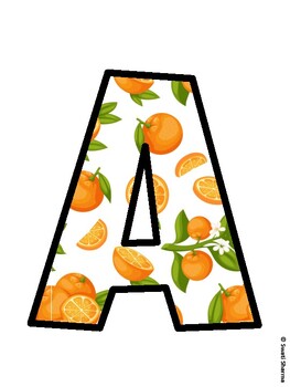 Preview of Fruits, Oranges Bulletin Board Décor Kit