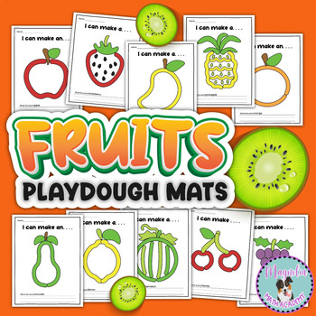 Fruit Counting Play Dough Mats - Craft Play Learn