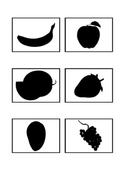 Fruits Shadow Matching by The Unskilled Artist | TpT