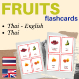 Fruits Thai flashcards fruits