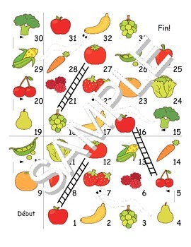 Fruits Vegetables Fruits Et Legumes French Workbook Games Package