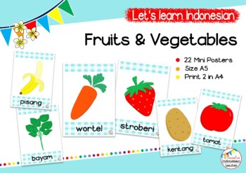 Cuisine Fruits & Vegetables Früchte und Gemüse Poster Druck Educational