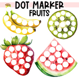 Fruits Watercolor Do-a-Dot Painting Printable Dot Marker A