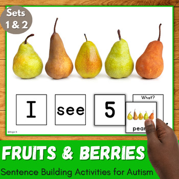 Fruits and Berries Sentence Building Activities Set 1 & 2 | TPT
