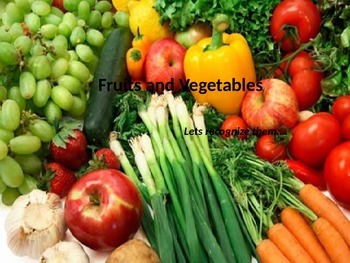 Preview of Fruits and Vegetables