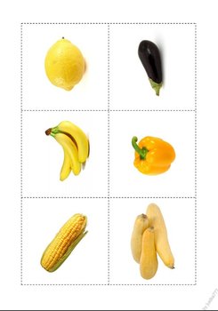 Preview of Fruits and Vegetables - Color Matching Game