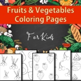 Fruits and Vegetables Coloring Pages For Kids, Coloring Ac