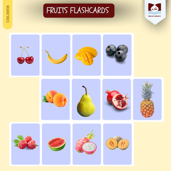 Preview of Fruits and Vegetables Flashcards (Real life pictures)