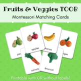 Fruits and Vegetables Montessori Matching Cards (SafariLtd