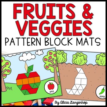 Preview of Fruits and Vegetables Pattern Block Mats