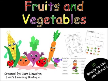 Preview of Fruits and Vegetables - PreK to G2 - Science