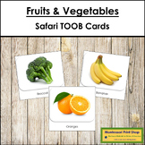 Fruits and Vegetables Safari TOOB Cards - Montessori
