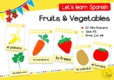 Fruits and Vegetables Spanish Mini Posters