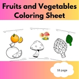 Fruits and Vegetables coloring pages / Vegetables Coloring