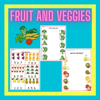 Preview of Fruits and Vegetables (for 3 year olds)