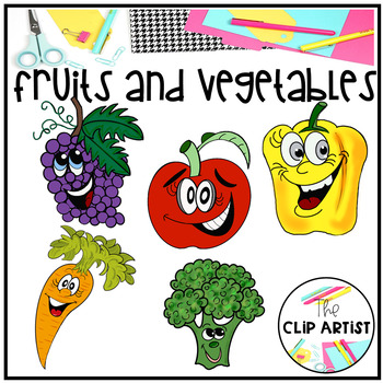Preview of Fruits and Vegetable Clip Art