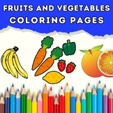Fruits and Vegetables Coloring Pages