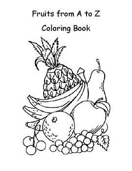 Preview of Fruits coloring