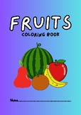 Fruits coloring book