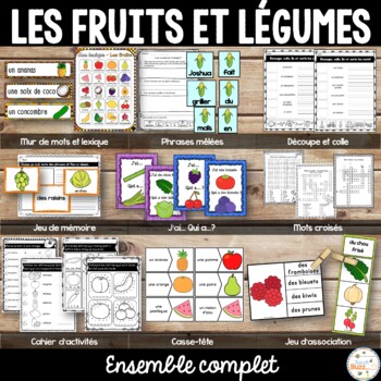 Preview of Fruits et légumes - Ensemble - French fruits and vegetables - Bundle