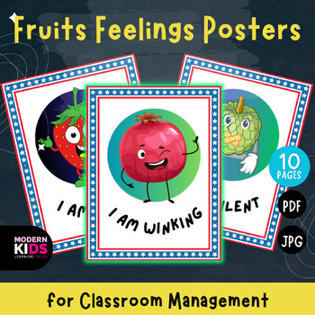 Preview of Fruits feelings posters