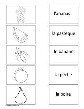 Fruit Activities and Games in French - Le Fruit en Français by Yvonne ...