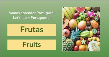 Preview of Fruits in Portuguese/English (PowerPoint)