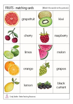 Colors and Fruit / Cores e Frutas Bilingual Portuguese-English Cards &  Games - My Home Your Home Our Home