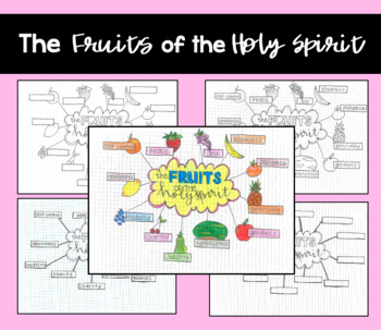 Preview of Fruits of the Holy Spirit Worksheet (Interactive Notebook) 6 VERSIONS!