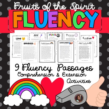 Preview of Fruits of the Spirit Fluency Set Bundle {Grade 6}