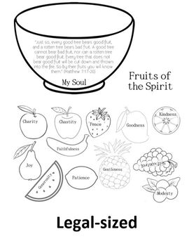 fruits of the holy spirit worksheet