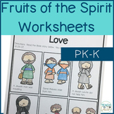 Fruits of the Spirit Bible Lesson Worksheets for Preschool