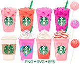 Fruity Cafe Coffee Clipart - SVG, PNG, EPS Images - Frappu