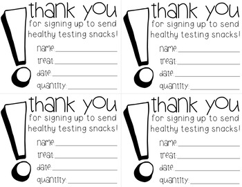 Healthy Testing Treat Notes for Student Motivation! | TpT