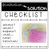 Frustration to Solution Checklist
