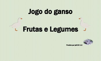 Preview of Frutas e Legumes (Fruits and Vegetables in Portuguese) Jogo do ganso