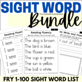 Fry 1-100 Sight Words Fluency Bundle