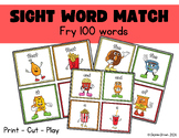 Fry 100 Sight Word Matching Game