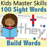 Fry 100 Sight Words - Build Words with Counting Cubes