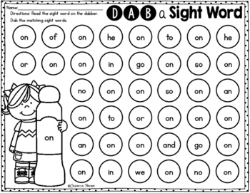 Fry's 1st 100 Sight Words - Dab a Sight Word by Creative in Primary
