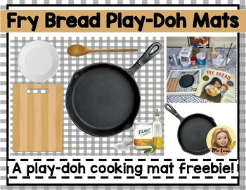 Preview of Fry Bread Play-Doh Cooking Mat Freebie!