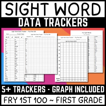 Preview of Sight Word Data Tracker: 1st Grade Edition