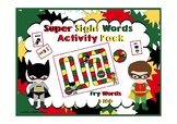 Fry First 100 Sight Words Activity Pack (Batman Theme)