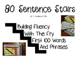 Fry First 100 Words/Phrases Sentence Stairs
