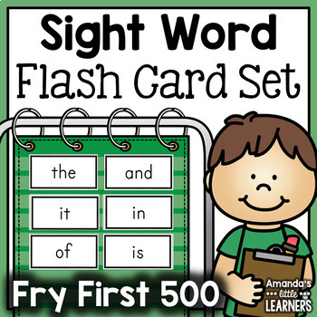 Preview of Sight Word Flashcard Bundle - Fry First 500