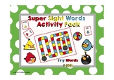 Fry First Hundred Sight Words Activity Pack (Angry Birds Theme)