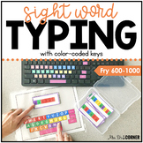 Fry Second 500 Sight Word Keyboarding | Sight Word Activit