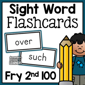 Preview of Fry Second Hundred Sight Word Flashcards