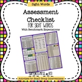 Sight Word Assessment and Progress Monitoring Materials