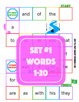 Sight Words Pizza Board Game  120 Vocabulary Words Game Egam-001